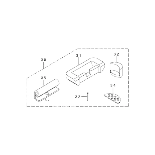 CONJUNTO DE GOMAS Y BISAGRAS JUKI - RUBBER HINGE