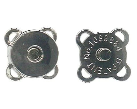 CIERRE MAGNÉTICO 14 MM NICKEL 2U.