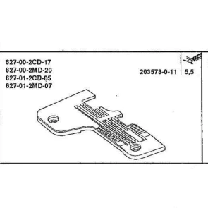 PLACA DE AGUJAS 5,5MM RIMOLDI   NEEDLE PLATE