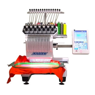 MÁQUINA DE BORDAR SEMI INDUSTRIAL MARSEW JP 1500S (15 AGUJAS)