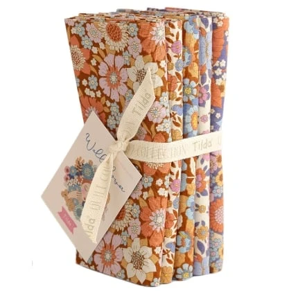 TELA TILDA 5 FAT QUARTER WALLFLOWER CARAMEL