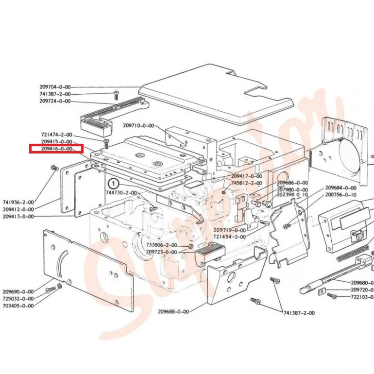 JUNTA MÁQUINA OVERLOCK RIMOLDI 647   SUM GASKET