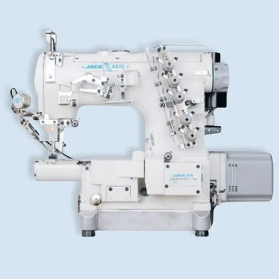 MÁQUINA RECUBRIDORA CORTAHILOS JACK 8670G 01 (MORRO CILÍNDRICO)