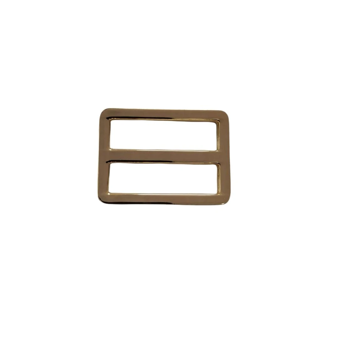 HEBILLA RECTANGULAR DE ANILLO PLANO 31MM ORO