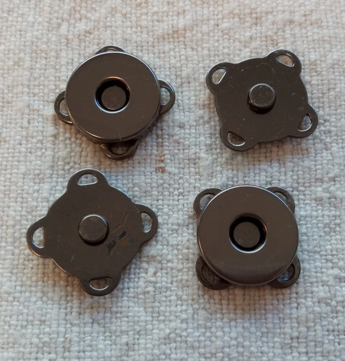 CIERRE MAGNÉTICO 14 MM NEGRO 2U.