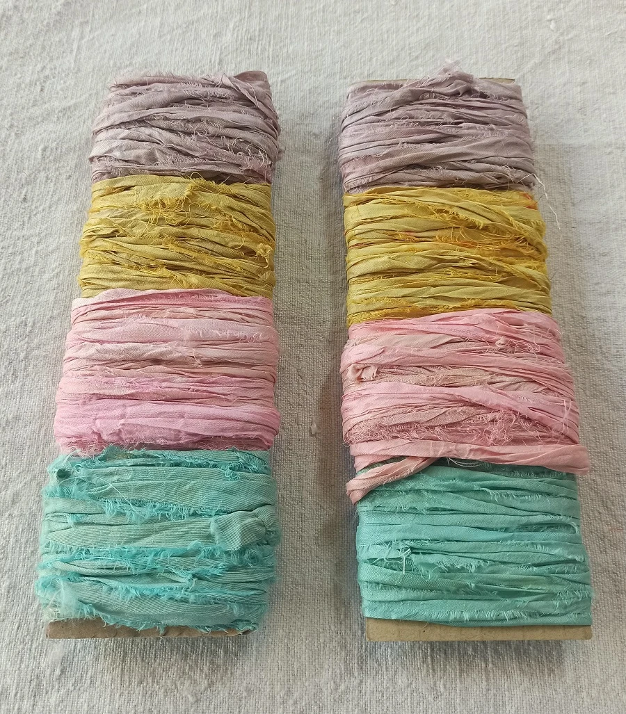 PACK DE 4 TIRAS DE SEDA DE SARI BOLLYWOOD