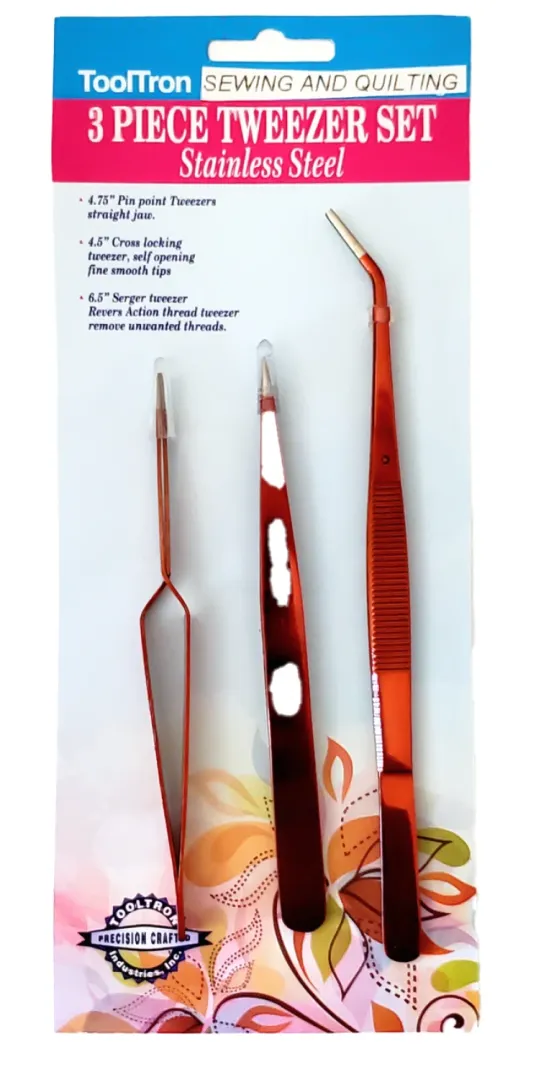 JUEGO DE PINZAS TOOLTRON PARA COSTURA
