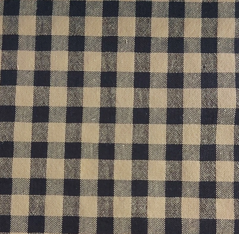 TELA VICHY SEERSUCKER TRIGO / NEGRO