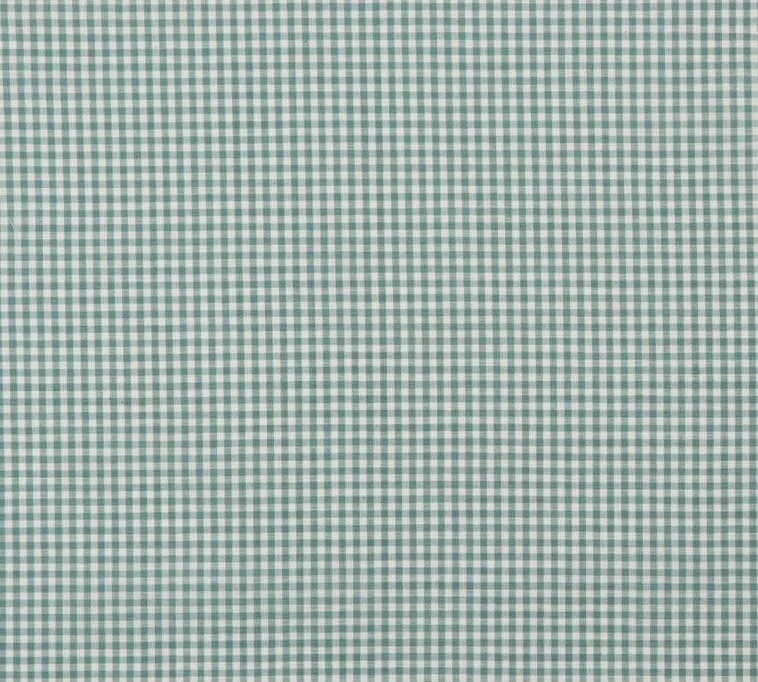 TELA VICHY ALGODÓN COLOR EUCALIPTO CUADRO 2.7 MM