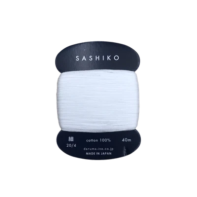 HILO SASHIKO DARUMA COLOR 01 BLANCO 40 M