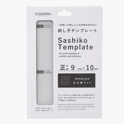 PLANTILLA SASHIKO VERTICAL-HORIZONTAL 9 MM 10MM