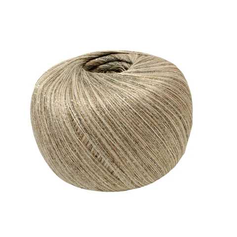 HILO BRILLINO COLOR PLATA BEIGE