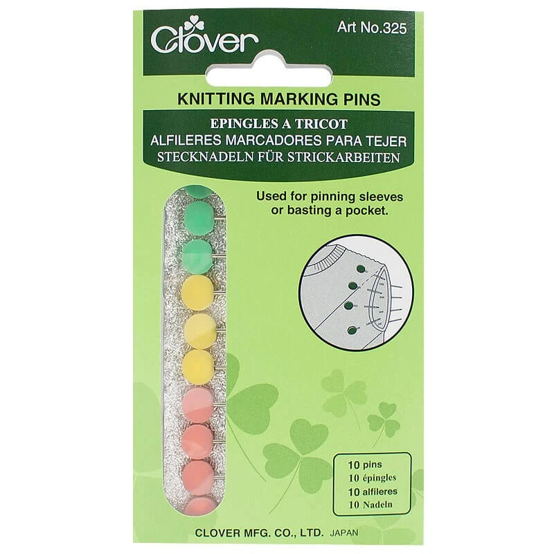 ALFILERES MARCADORES PARA TEJER CLOVER