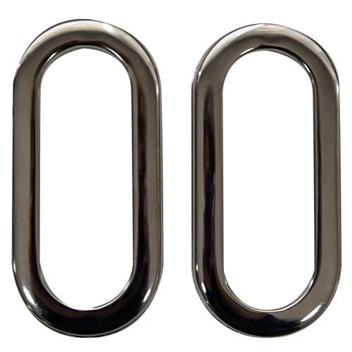 ASA METÁLICA OVALADA PLATA 11CM