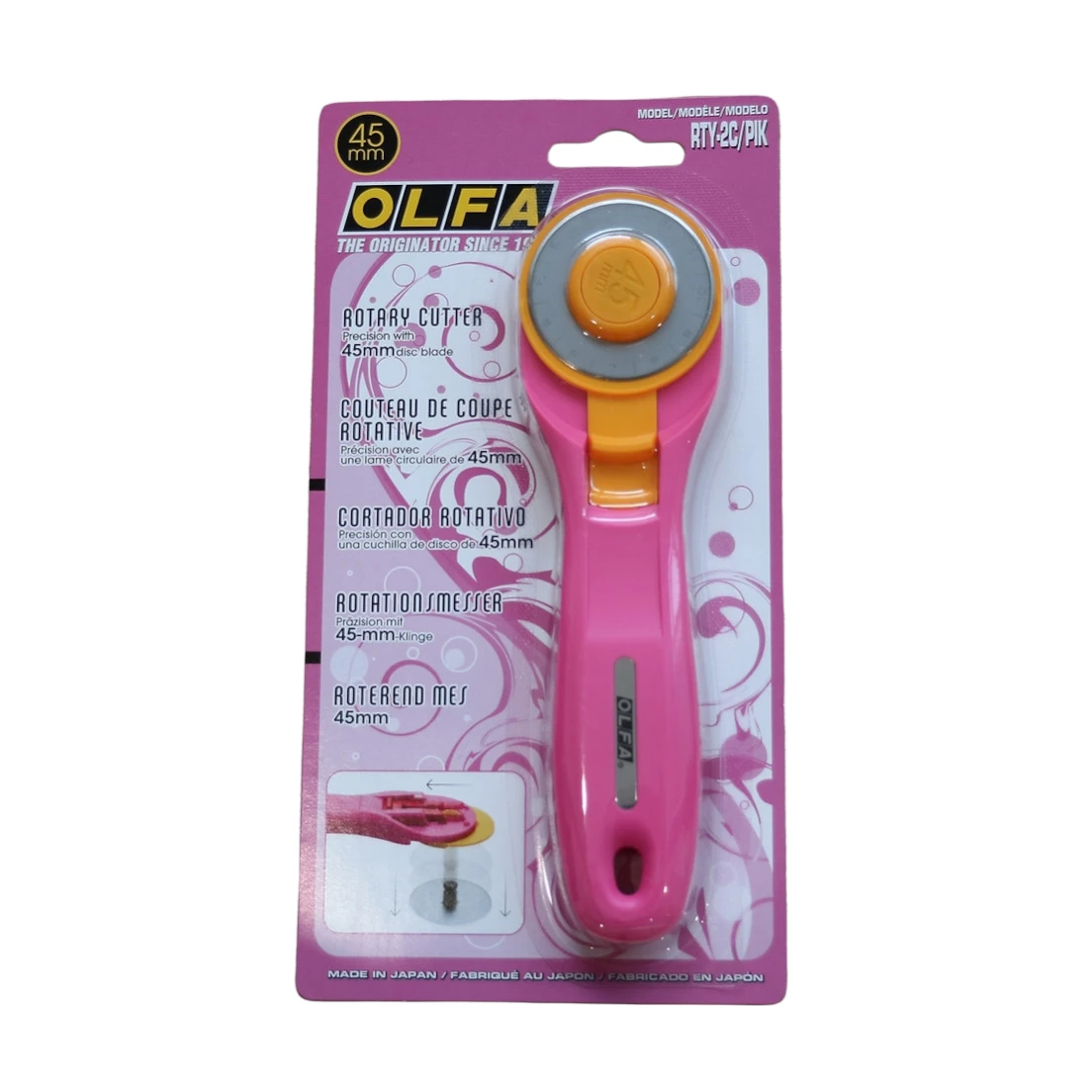 CUTTER OLFA RTY-2CPINK 45MM